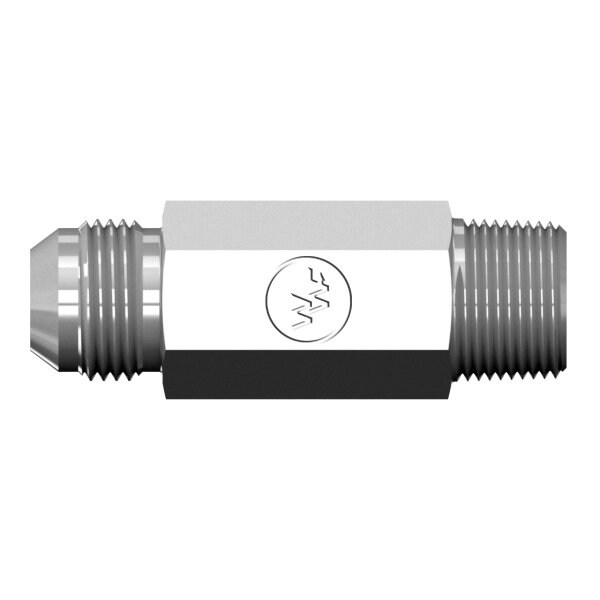 World Wide Fittings Male Pipe to Male JIC Straight Long Connector 2404LX04X04 - main